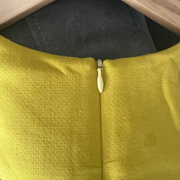 Jason Wu A-line shift dress - never worn! Mustard, black. Size 10. - Picture 5 of 7